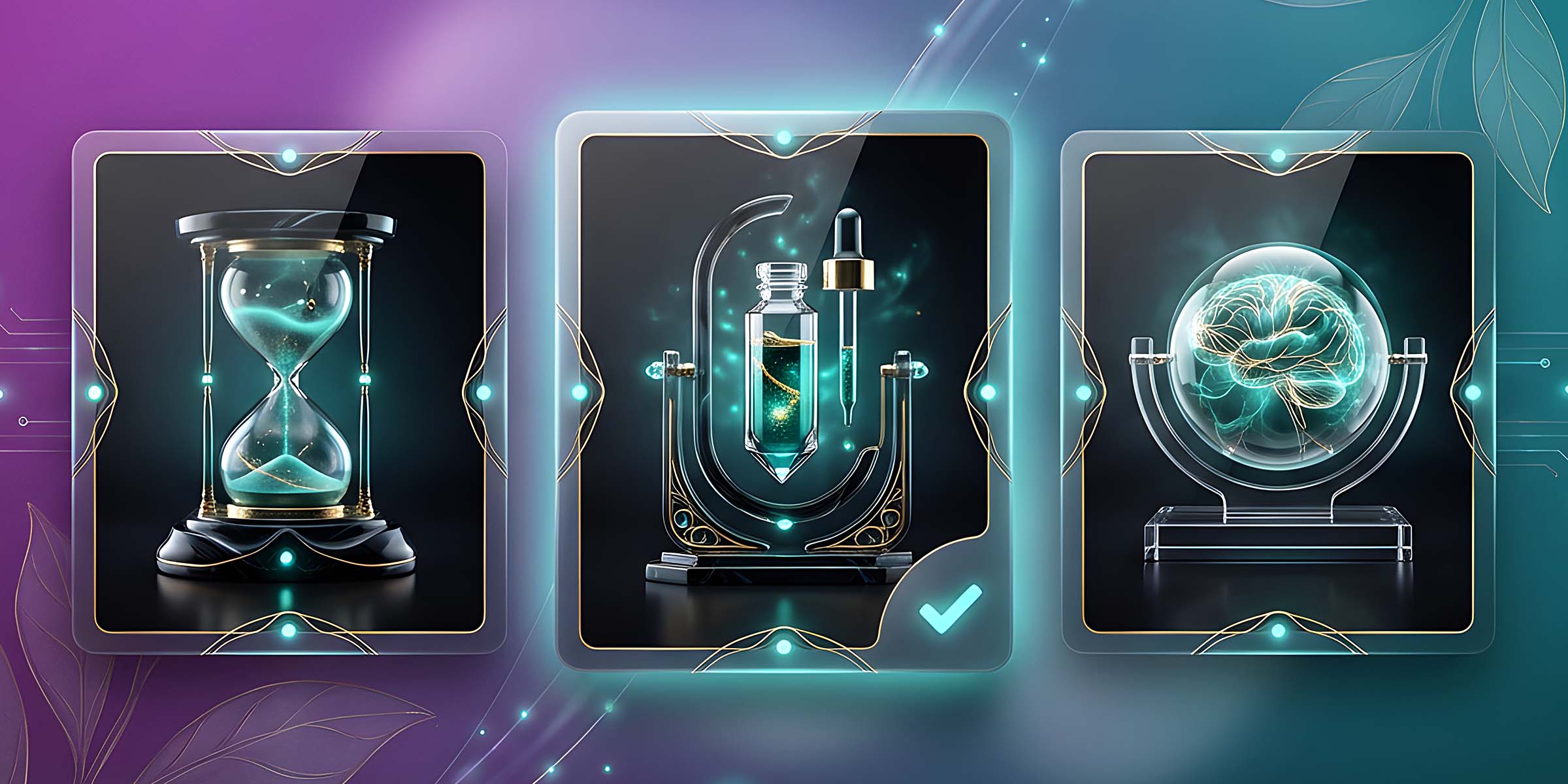 Peaceful magenta and teal wellness scene representing naturopathic and spiritual ascension work